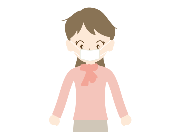 マスク｜風邪｜予防｜流行 - イベント/シーズン/季節/ダウンロード/無料/イラスト/春/夏/秋/冬
