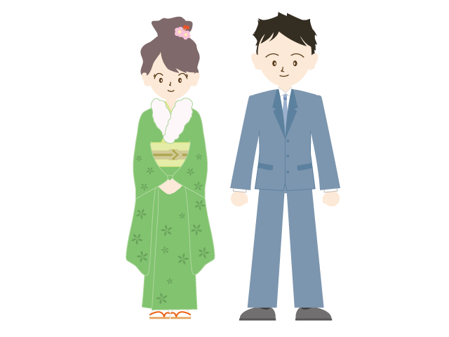 成人式｜カップル｜男女 - イベント/シーズン/季節/ダウンロード/無料/イラスト/春/夏/秋/冬