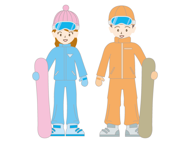 スノーボード｜スノボ - イベント/シーズン/季節/ダウンロード/無料/イラスト/春/夏/秋/冬