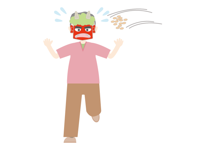 節分｜鬼｜攻撃 - イベント/シーズン/季節/ダウンロード/無料/イラスト/春/夏/秋/冬