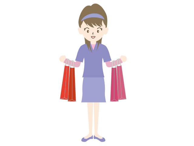 女性｜購入｜福袋｜大量 - イベント/シーズン/季節/ダウンロード/無料/イラスト/春/夏/秋/冬