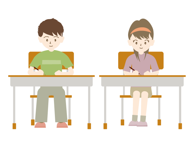 塾｜勉強｜受験｜男女 - イベント/シーズン/季節/ダウンロード/無料/イラスト/春/夏/秋/冬