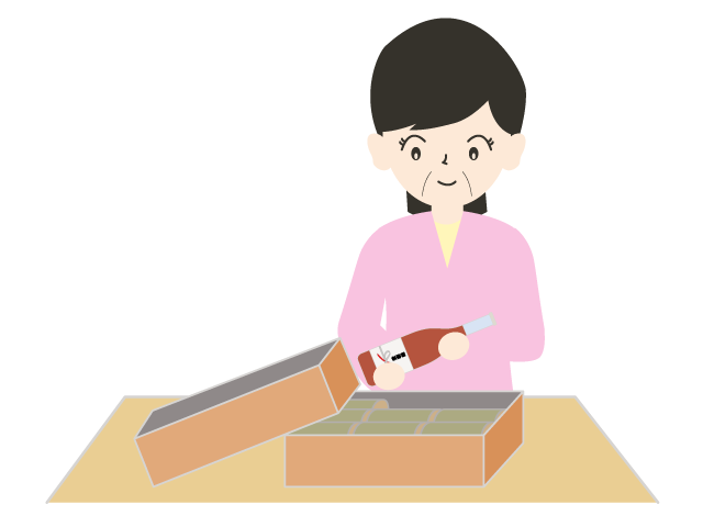 お歳暮｜贈り物｜貰う - イベント/シーズン/季節/ダウンロード/無料/イラスト/春/夏/秋/冬