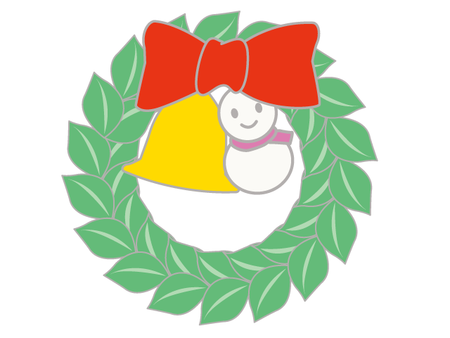 ベル｜メリークリスマス｜リボン - イベント/シーズン/季節/ダウンロード/無料/イラスト/春/夏/秋/冬