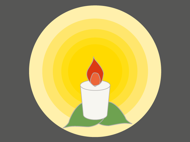 ロウソク｜灯り｜クリスマス - イベント/シーズン/季節/ダウンロード/無料/イラスト/春/夏/秋/冬