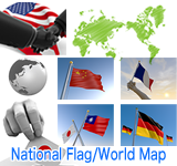 National Flag/World Map