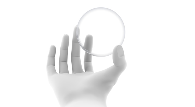 球体を手でつかむ｜透明のボールをつかむ - ハンド/イラスト/手/写真/ダウンロード/フォト/画像加工OK