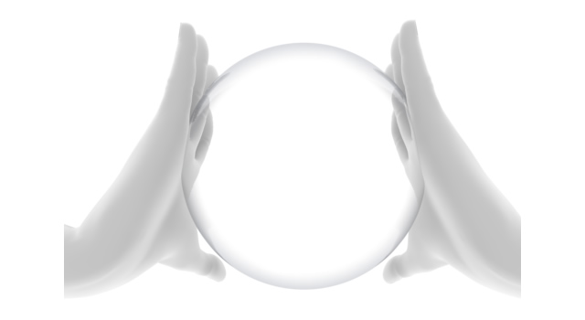 両手で透明なボールをはさむ｜赤い球体を両手ではさむ - ハンド/イラスト/手/写真/ダウンロード/フォト/画像加工OK