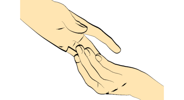 心を通わせる/手の表現｜手が離れる - ハンド/イラスト/手/写真/ダウンロード/フォト/画像加工OK