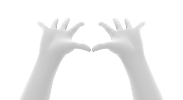 両手を広げて｜両手でパーをする - ハンド/イラスト/手/写真/ダウンロード/フォト/画像加工OK