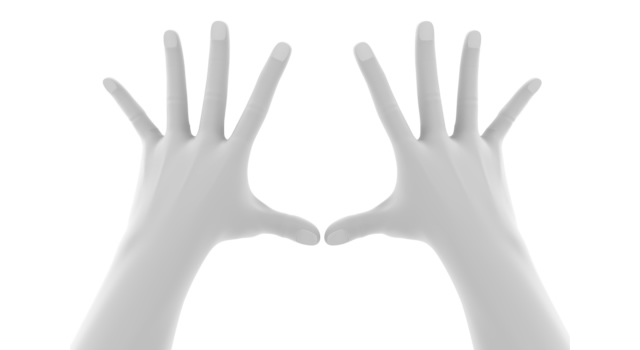 両手でパーをする｜手の平を太陽にかざす - ハンド/イラスト/手/写真/ダウンロード/フォト/画像加工OK