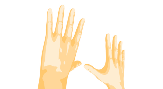 降参するイメージ｜ハイと手をあげる - ハンド/イラスト/手/写真/ダウンロード/フォト/画像加工OK