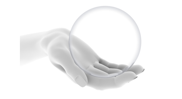 クリスタルを持つ手｜球体を両手でささえる - ハンド/イラスト/手/写真/ダウンロード/フォト/画像加工OK