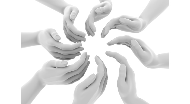 たくさんの協力者/手の表現｜手/ポーズ - ハンド/イラスト/手/写真/ダウンロード/フォト/画像加工OK