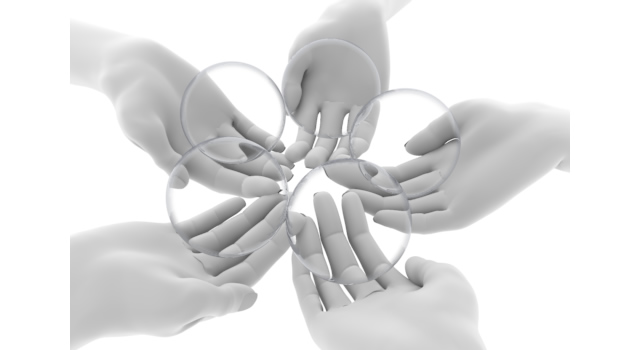 5つのクリスタル/手の形｜それぞれの主張/イメージ - ハンド/イラスト/手/写真/ダウンロード/フォト/画像加工OK