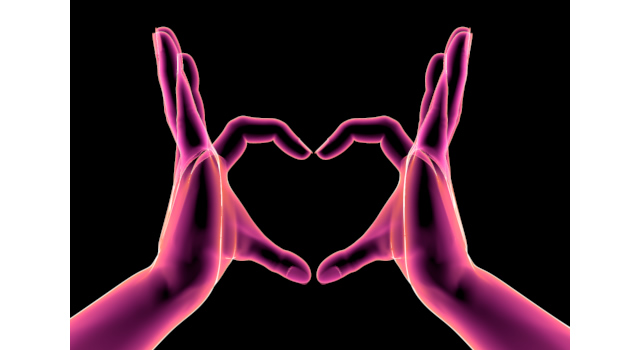 3DCG/ハートマーク｜手でハートをつくる - ハンド/イラスト/手/写真/ダウンロード/フォト/画像加工OK