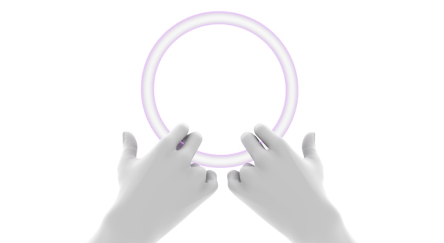 円を描く/手の表現｜輪を持つ/手のポーズ - ハンド/イラスト/手/写真/ダウンロード/フォト/画像加工OK