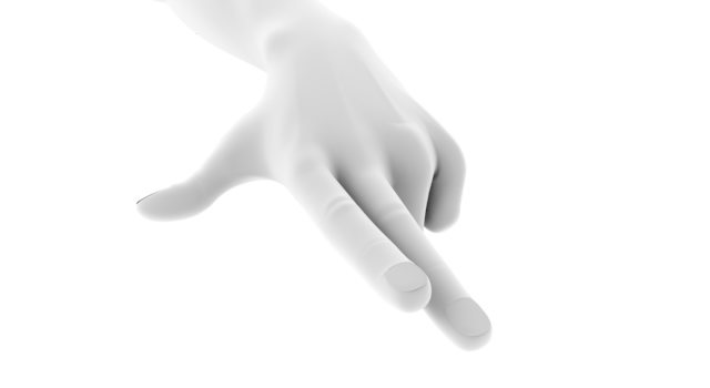 2本の指を伸ばす｜人差し指と中指/手のポーズ - ハンド/イラスト/手/写真/ダウンロード/フォト/画像加工OK