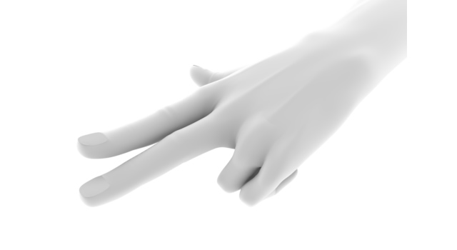 小指と薬指を曲げる/手の形｜2本の指を突き立てる/手 - ハンド/イラスト/手/写真/ダウンロード/フォト/画像加工OK