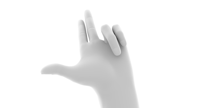 2本の指を突き立てる/手｜2本の指を伸ばす - ハンド/イラスト/手/写真/ダウンロード/フォト/画像加工OK