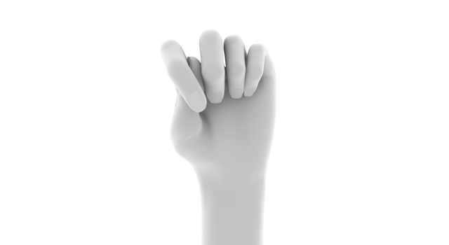 拳をあげる/手の表情｜腕/ボディ - ハンド/イラスト/手/写真/ダウンロード/フォト/画像加工OK