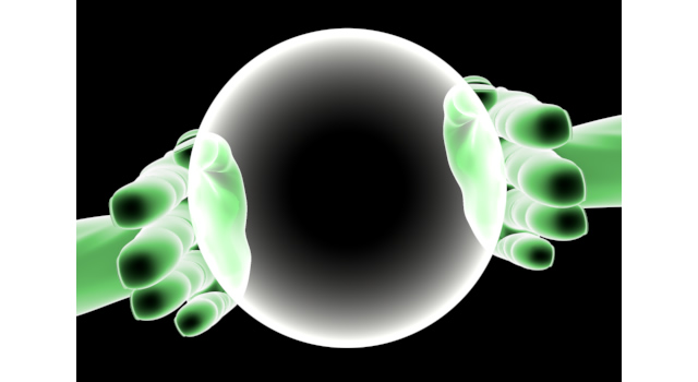 光の球ができあがる/イメージ｜神秘的な光/手を合わせる - ハンド/イラスト/手/写真/ダウンロード/フォト/画像加工OK