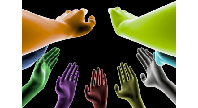 意見をのべる/手をあげる｜友達/仲間/イメージ - ハンド/イラスト/手/写真/ダウンロード/フォト/画像加工OK