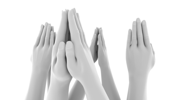 たくさんの祈り/イメージ｜手のポーズ - ハンド/イラスト/手/写真/ダウンロード/フォト/画像加工OK