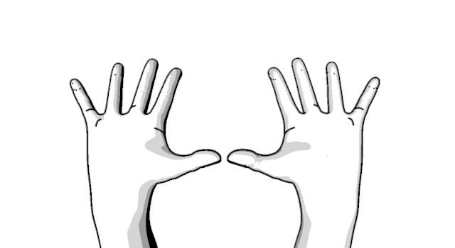 両手を広げる/手の表情｜待て/手のポーズ - ハンド/イラスト/手/写真/ダウンロード/フォト/画像加工OK