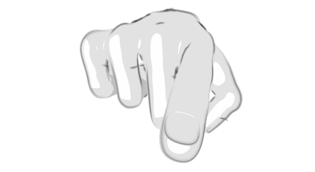 問いつめる/手の表現｜人差し指を伸ばす - ハンド/イラスト/手/写真/ダウンロード/フォト/画像加工OK