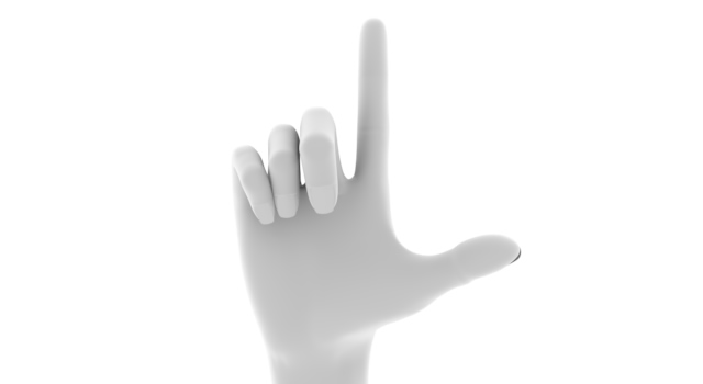 人差し指を伸ばす｜指をさす/手の形 - ハンド/イラスト/手/写真/ダウンロード/フォト/画像加工OK