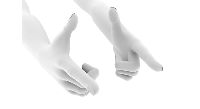 2丁拳銃/手のポーズ｜ピストル/手の表現 - ハンド/イラスト/手/写真/ダウンロード/フォト/画像加工OK