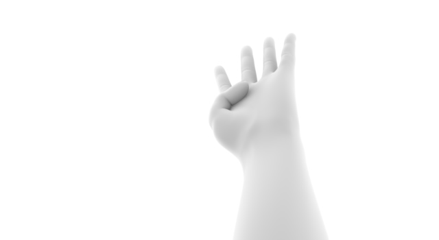 手をあげる｜指を伸ばす/手の表現 - ハンド/イラスト/手/写真/ダウンロード/フォト/画像加工OK