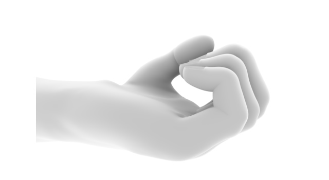 グーにする/手にかたち｜指を曲げて拳をつくるイメージ - ハンド/イラスト/手/写真/ダウンロード/フォト/画像加工OK