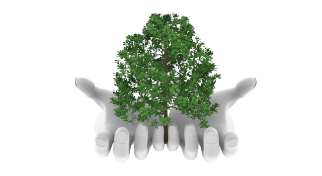 自然の力/イメージ｜エコと自然/手の表現 - ハンド/イラスト/手/写真/ダウンロード/フォト/画像加工OK