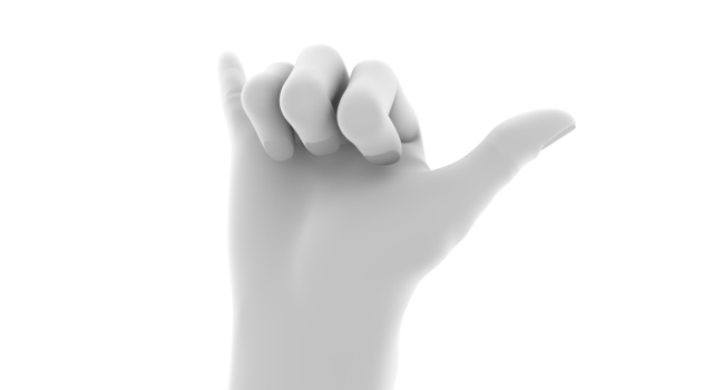 電話する/手の形｜親指/小指/伸ばす - ハンド/イラスト/手/写真/ダウンロード/フォト/画像加工OK