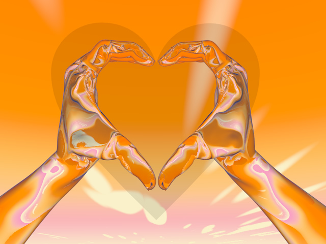 ハート｜愛｜形｜シルエット｜手｜ラブ｜両手｜心｜愛情 - ハンド/イラスト/手/写真/ダウンロード/フォト/画像加工OK