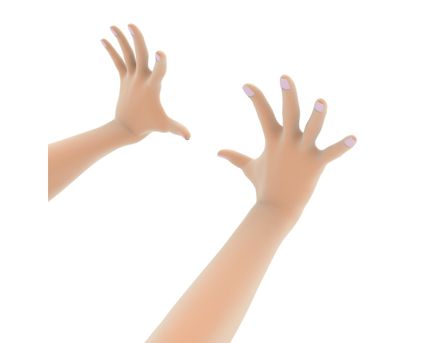 待って/広げる/10本/両手 - ハンド/イラスト/手/写真/ダウンロード/フォト/画像加工OK