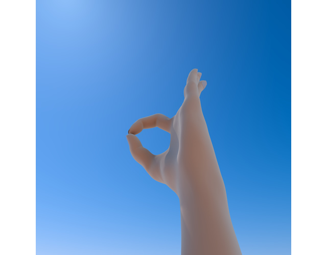 完璧/青空/確認OK/良好/順調 - ハンド/イラスト/手/写真/ダウンロード/フォト/画像加工OK