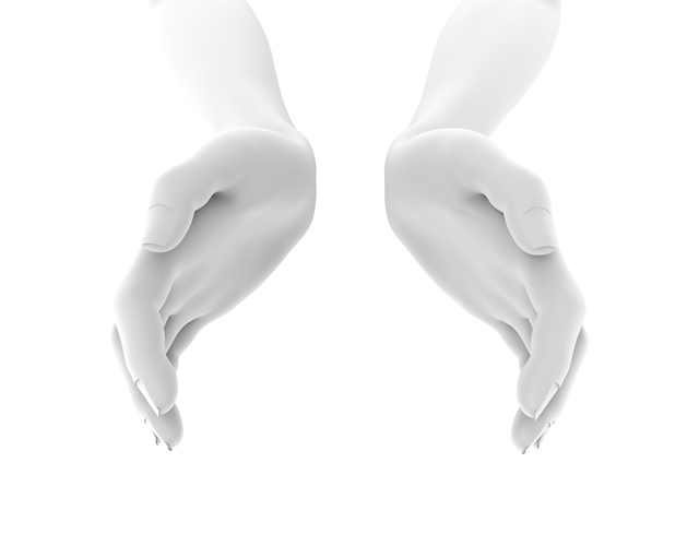 やさしく包む/捕まえる/囲む/両手 - ハンド/イラスト/手/写真/ダウンロード/フォト/画像加工OK