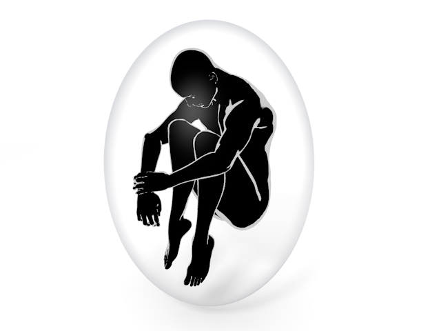 考える｜無力｜誕生 - ヒューマン/シルエット/イラスト/写真/無料/人物/ダウンロード素材