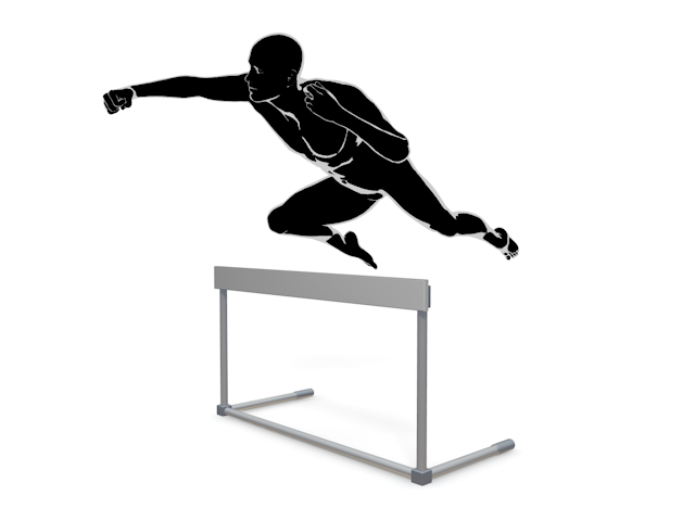 ハードルを越える｜躍進｜ジャンプ - ヒューマン/シルエット/イラスト/写真/無料/人物/ダウンロード素材