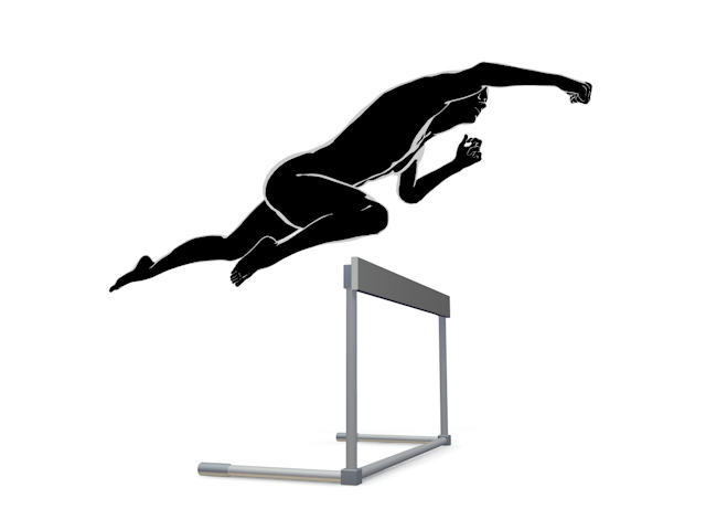 成長する｜ハードル｜飛び越える - ヒューマン/シルエット/イラスト/写真/無料/人物/ダウンロード素材