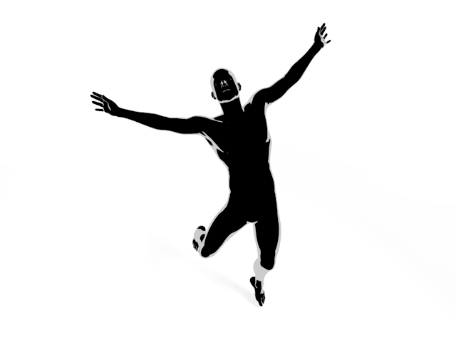 成功｜躍動感｜嬉しい - ヒューマン/シルエット/イラスト/写真/無料/人物/ダウンロード素材