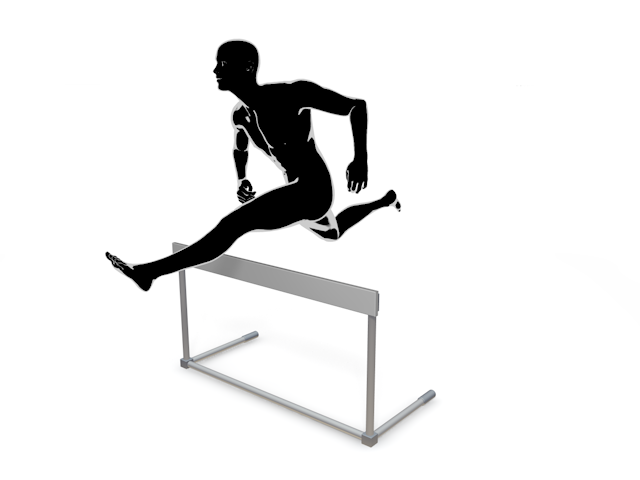 飛び越える｜成長する｜競争 - ヒューマン/シルエット/イラスト/写真/無料/人物/ダウンロード素材