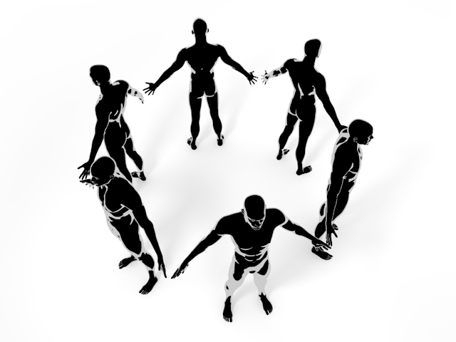 サークル｜パワー｜エネルギー - ヒューマン/シルエット/イラスト/写真/無料/人物/ダウンロード素材