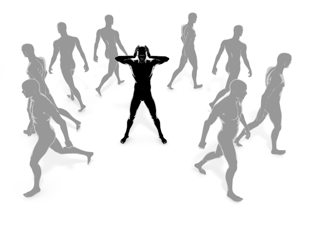 悪口｜裏切り｜孤独｜別れ - ヒューマン/シルエット/イラスト/写真/無料/人物/ダウンロード素材