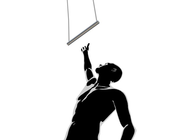 手に入れる｜なんとしても｜助かりたい - ヒューマン/シルエット/イラスト/写真/無料/人物/ダウンロード素材