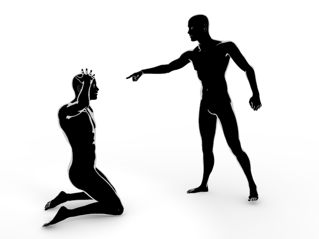 謝る｜パニックになる｜叱る｜とがめる - ヒューマン/シルエット/イラスト/写真/無料/人物/ダウンロード素材