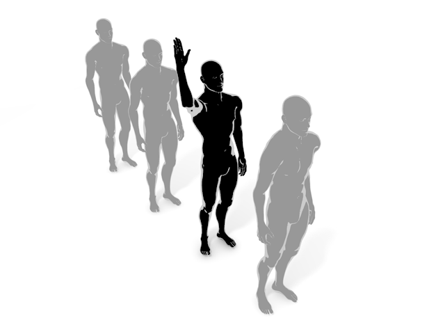 立候補する｜目立ちたい｜発言する - ヒューマン/シルエット/イラスト/写真/無料/人物/ダウンロード素材